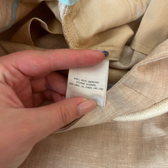 Anthropologie Elevenses High Waist Wide Split Leg
Linen Pants NWT Size 0 - Picture 11 of 13